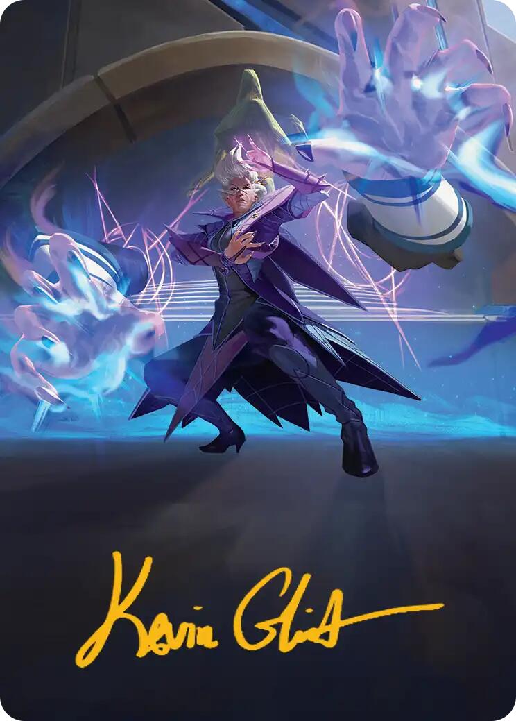 Null Summoner Art Card (Gold-Stamped Signature) [Reality Fracture Art Series] | Exor Games Truro