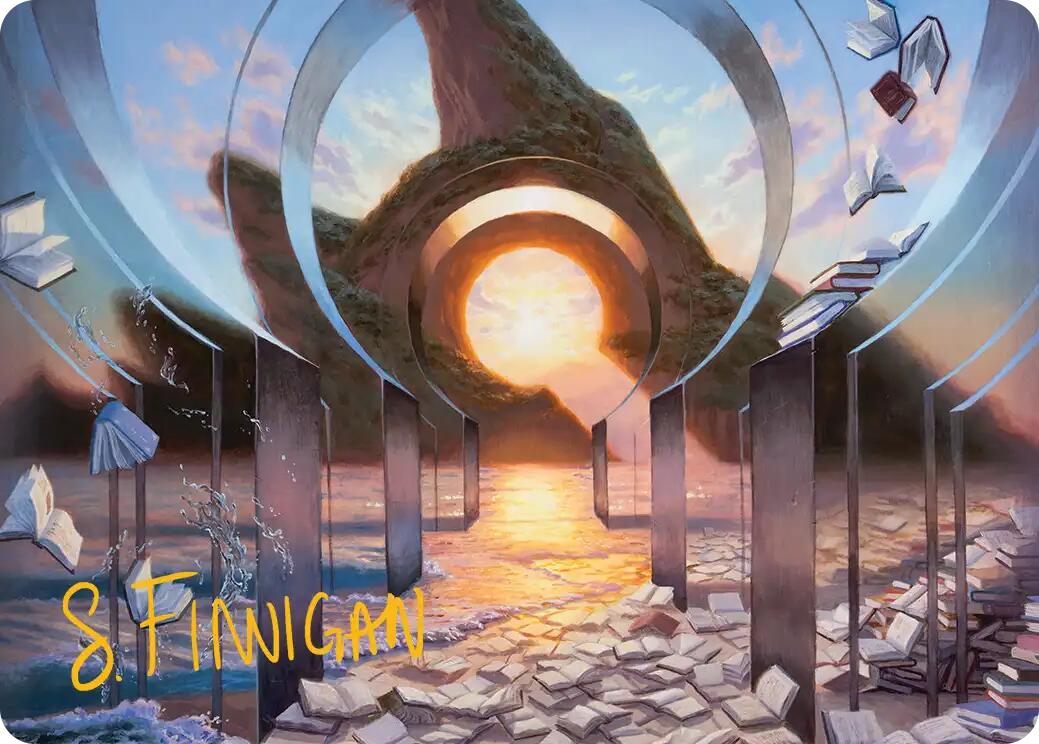 Deserted Beach Art Card (Gold-Stamped Signature) [Reality Fracture Art Series] | Exor Games Truro