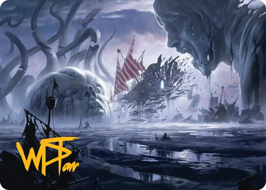 Shipwreck Marsh Art Card (Gold-Stamped Signature) [Reality Fracture Art Series] | Exor Games Truro