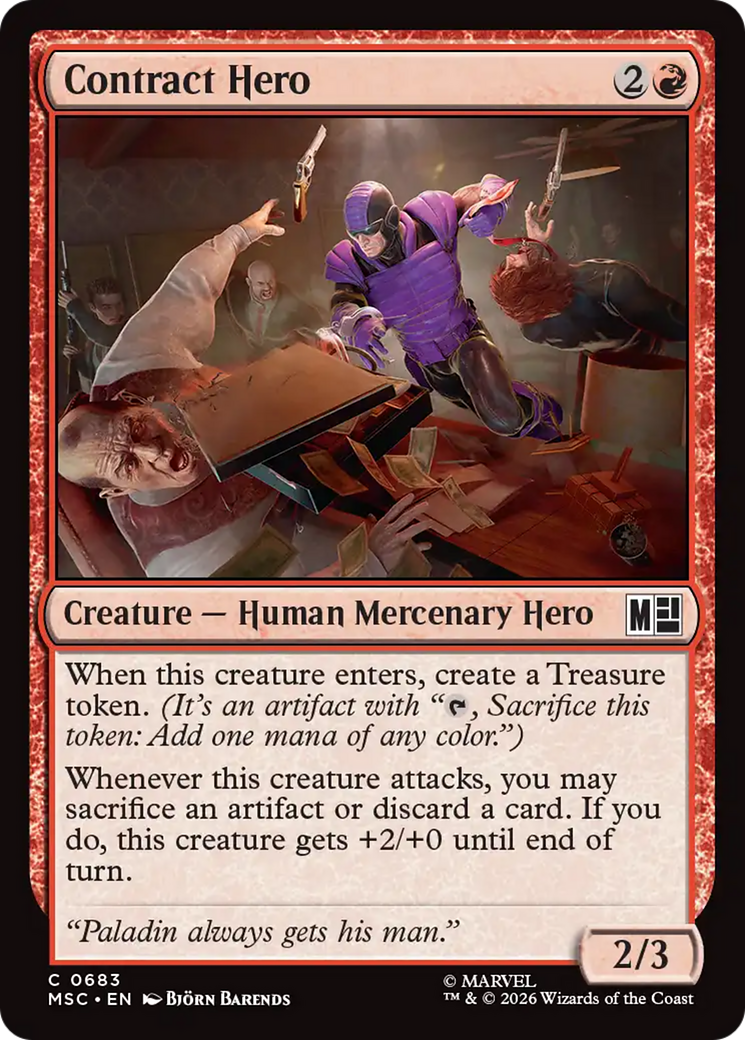Contract Hero [Marvel Super Heroes Commander] | Exor Games Truro