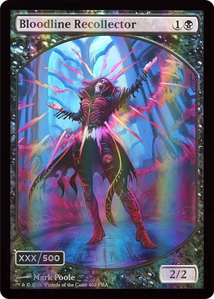 Bloodline Recollector (Retro Frame) (Serial Numbered) (Double Rainbow Foil) [Reality Fracture] | Exor Games Truro