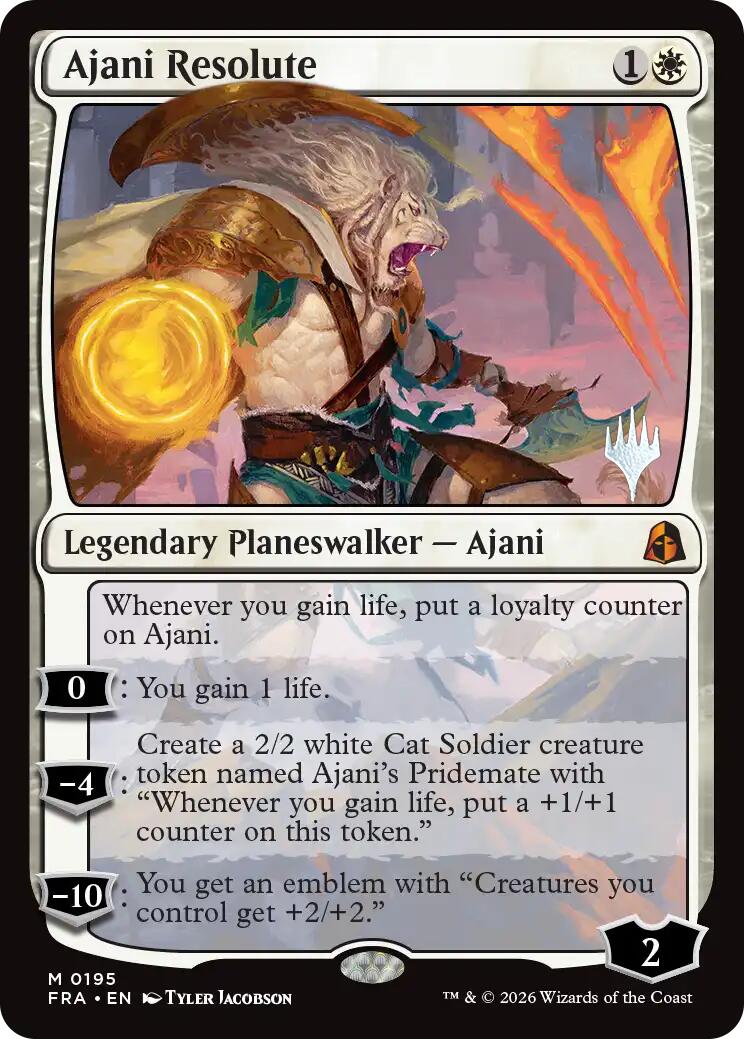 Ajani Resolute [Reality Fracture Promos] | Exor Games Truro