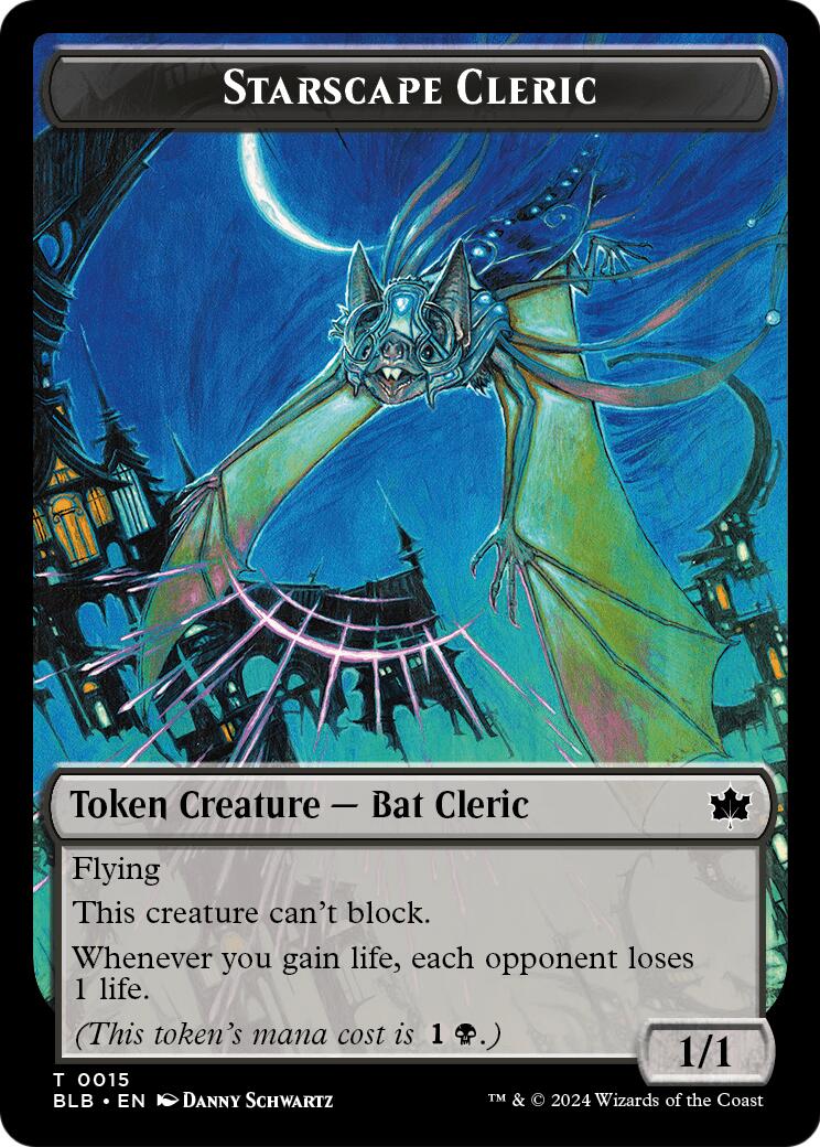 Starscape Cleric // Clue Double-Sided Token [Secrets of Strixhaven Tokens] | Exor Games Truro