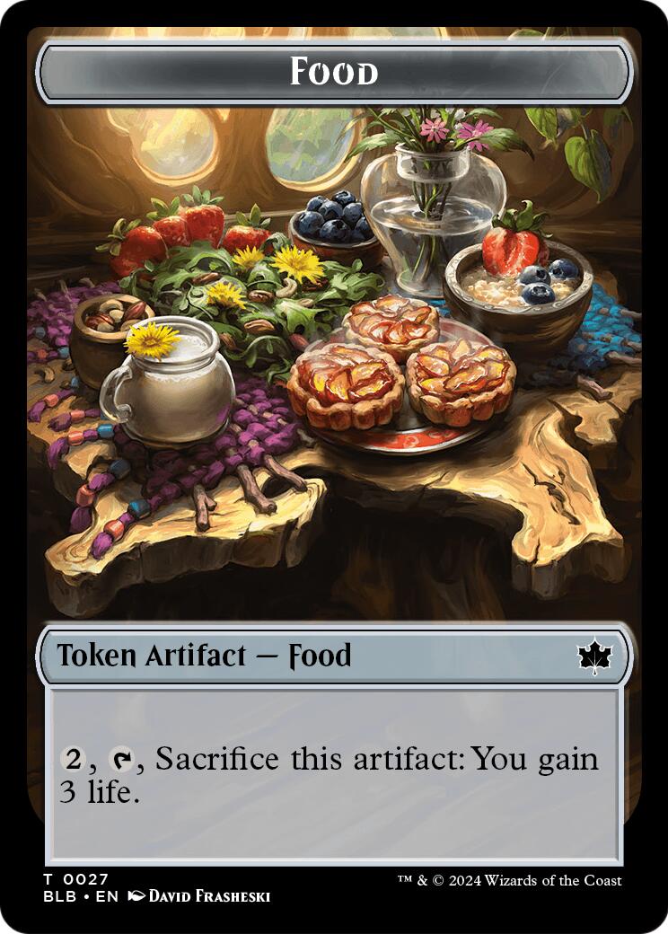 Food // Clue Token Double-Sided Token [Secrets of Strixhaven Tokens] | Exor Games Truro