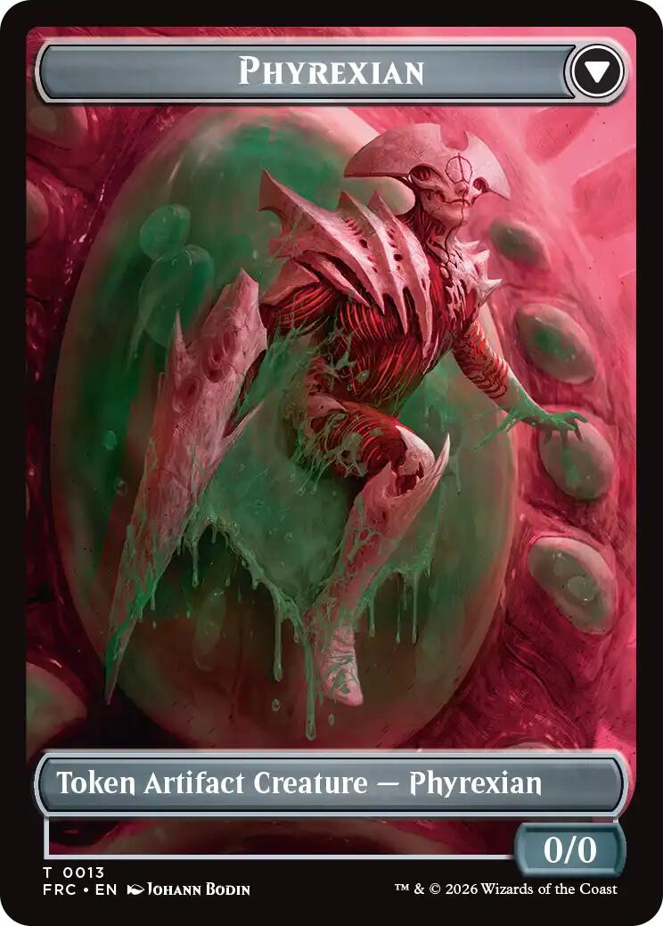 Phyrexian // Incubator Double-Sided Token [Reality Fracture Commander Tokens] | Exor Games Truro