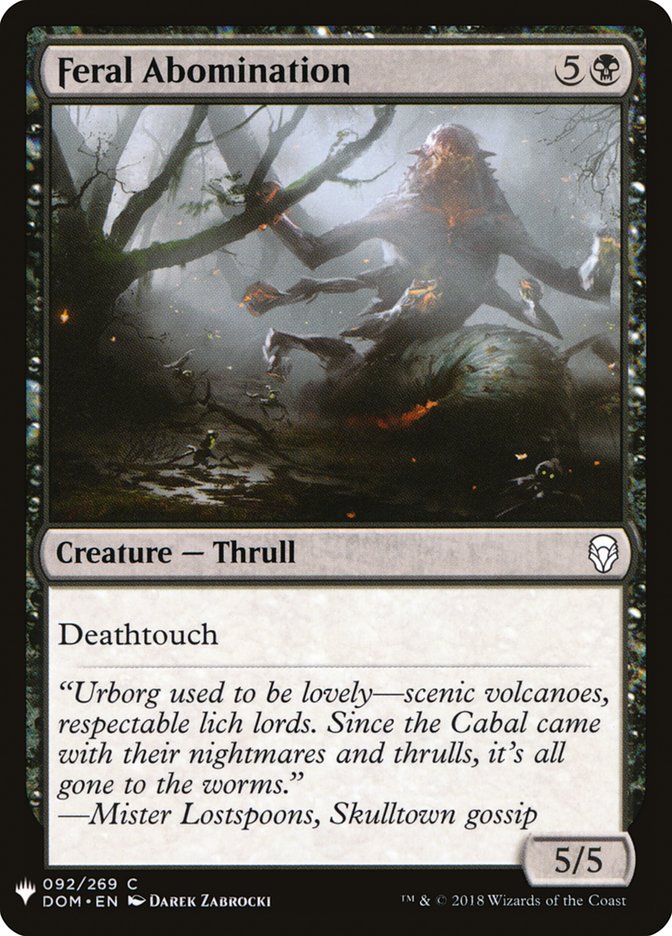 Feral Abomination [Mystery Booster] | Exor Games Truro