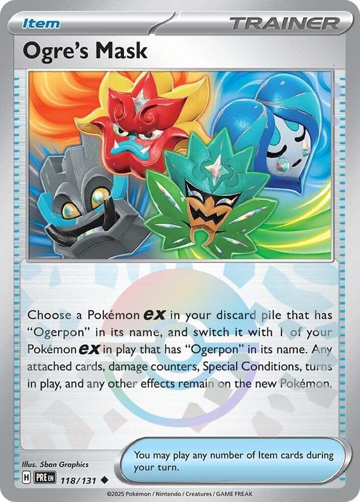 Ogre's Mask (118/131) (Poke Ball Pattern) [Scarlet & Violet: Prismatic Evolutions] | Exor Games Truro