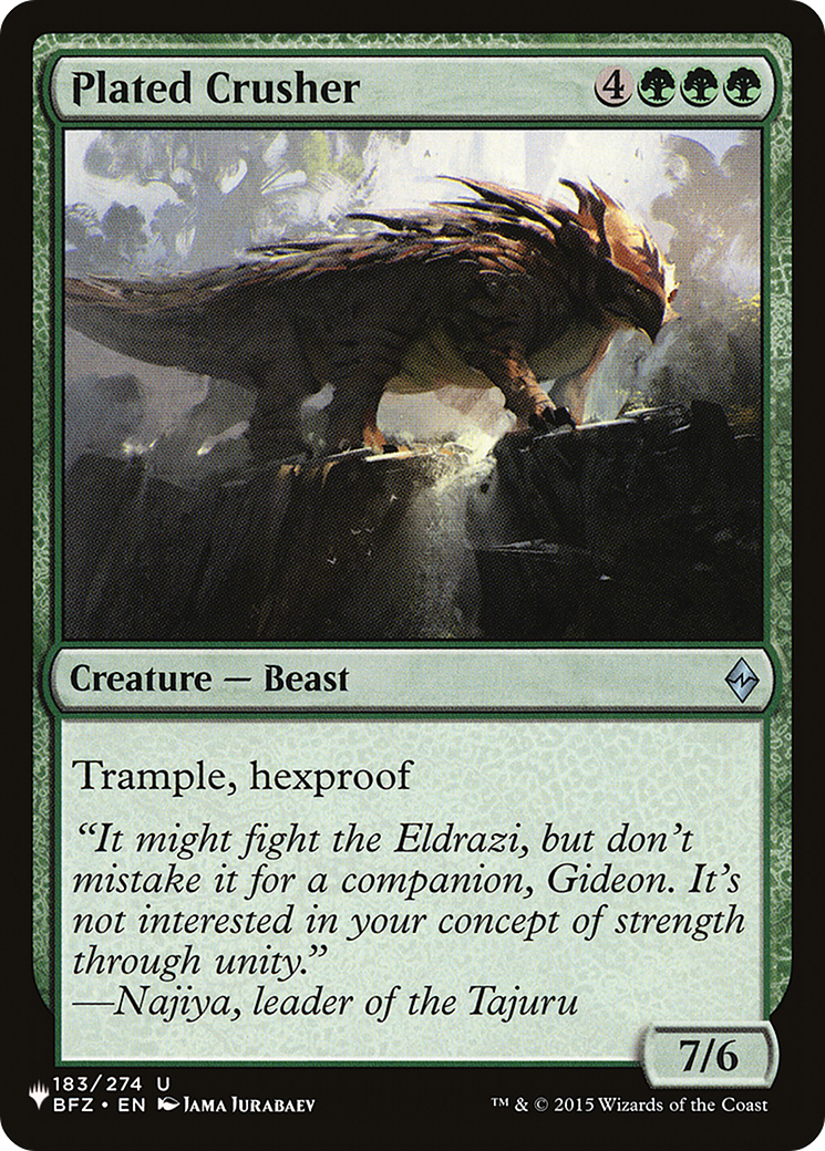 Plated Crusher [The List] | Exor Games Truro