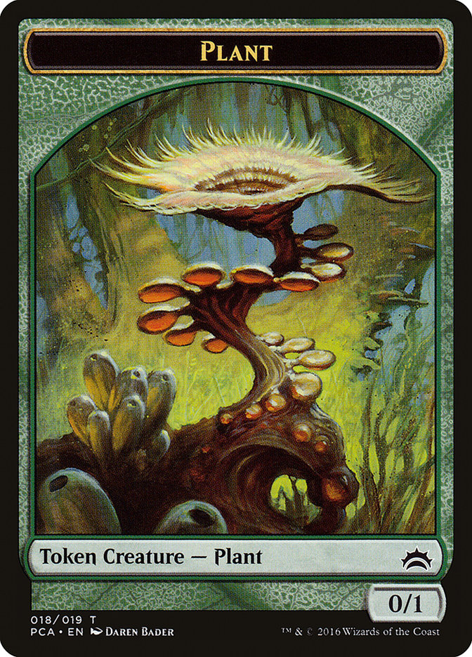 Plant // Ooze (016) Double-Sided Token [Planechase Anthology Tokens] | Exor Games Truro