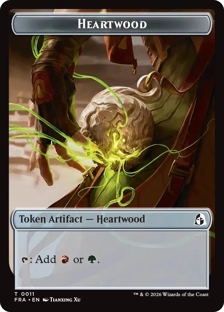 Heartwood // Thopter Double-Sided Token [Reality Fracture Tokens] | Exor Games Truro
