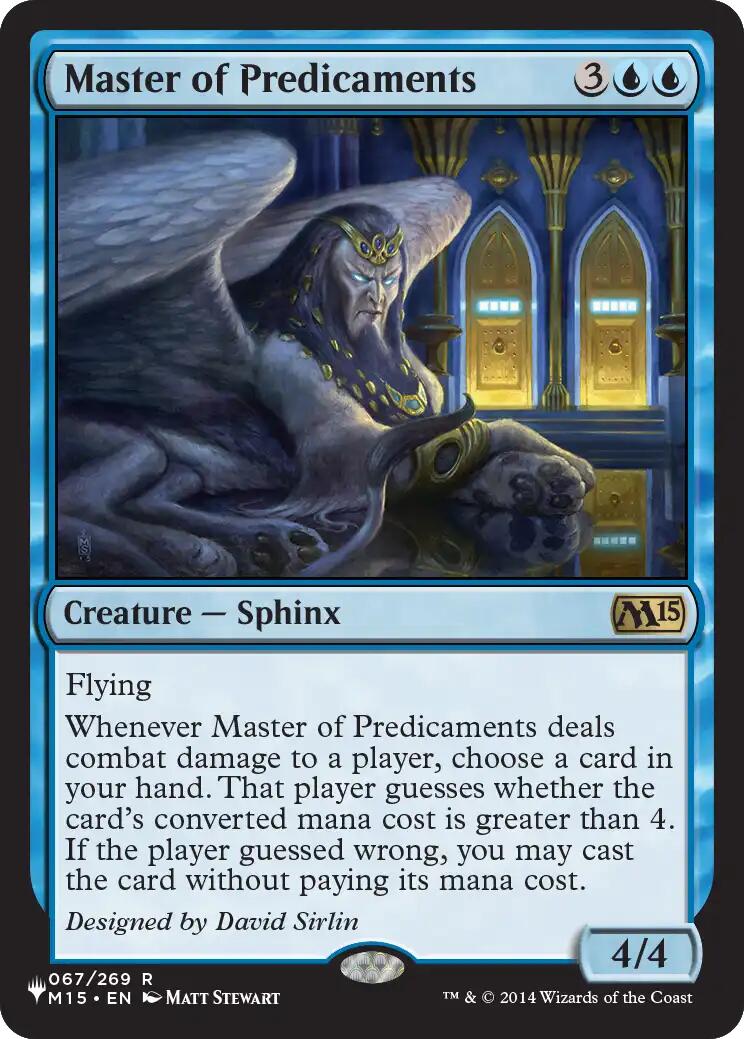 Master of Predicaments [The List] | Exor Games Truro