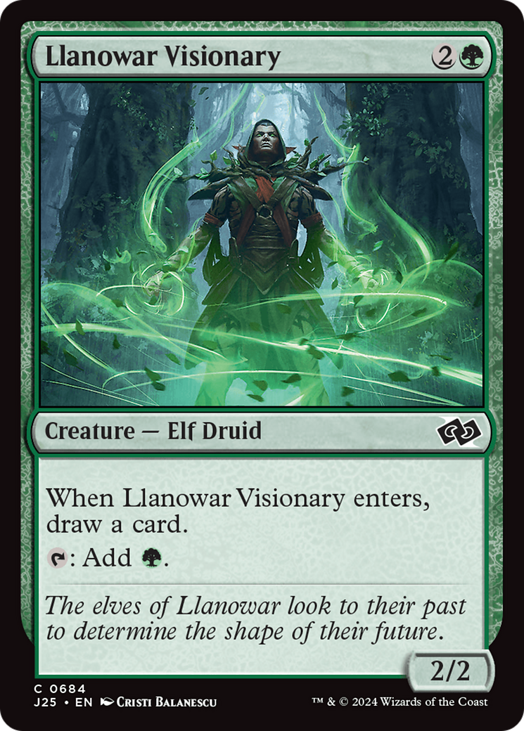 Llanowar Visionary [Foundations Jumpstart] | Exor Games Truro