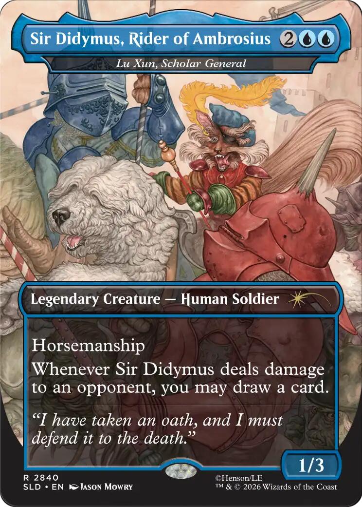 Sir Didymus, Rider of Ambrosius - Lu Xun, Scholar General [Secret Lair Drop Series] | Exor Games Truro