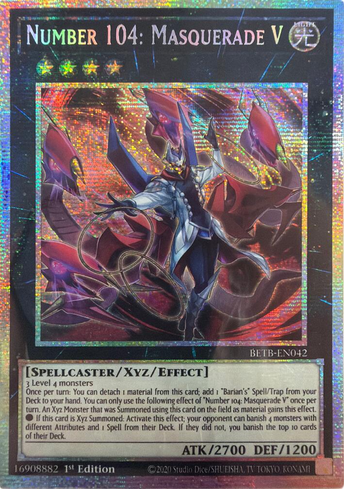 Number 104: Masquerade V (Starlight Rare) [BETB-EN042] Starlight Rare | Exor Games Truro