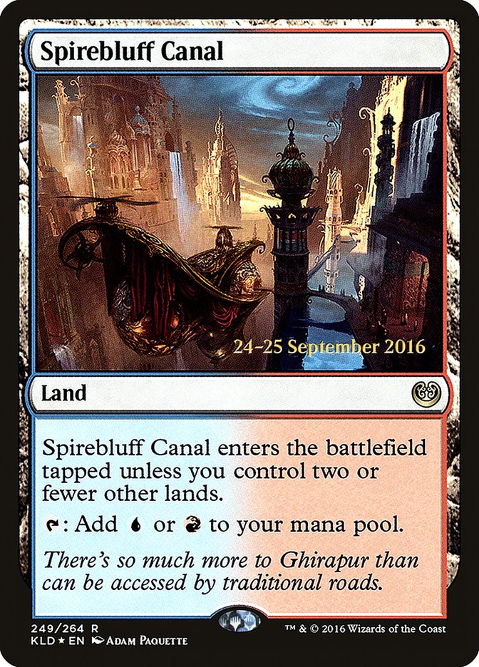 Spirebluff Canal [Kaladesh Prerelease Promos] | Exor Games Truro