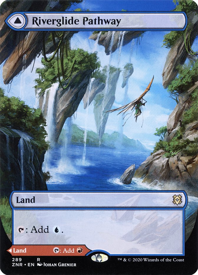 Riverglide Pathway // Lavaglide Pathway (Borderless Alternate Art) [Zendikar Rising] | Exor Games Truro