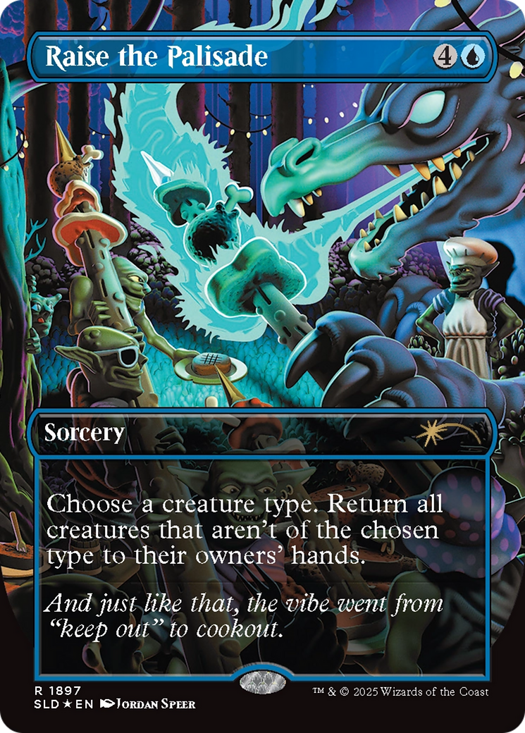 Raise the Palisade (Double Rainbow Foil) [Secret Lair Drop Series] | Exor Games Truro