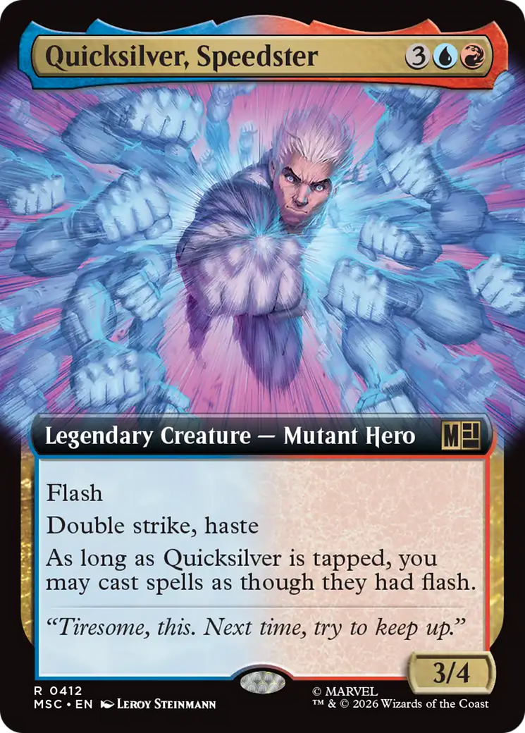 Quicksilver, Speedster (Extended Art) [Marvel Super Heroes Commander] | Exor Games Truro
