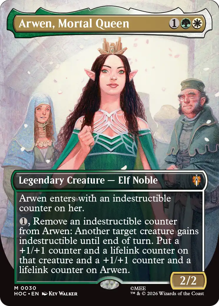 Arwen, Mortal Queen (Borderless) [The Hobbit: Eternal-Legal] | Exor Games Truro