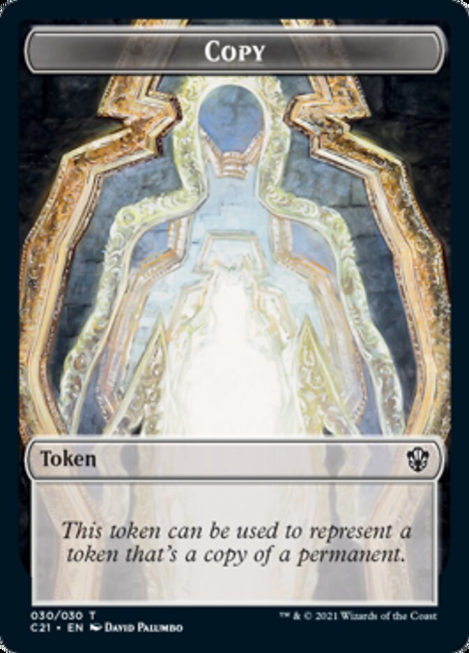 Copy // Construct (030) Double-Sided Token [Commander 2021 Tokens] | Exor Games Truro