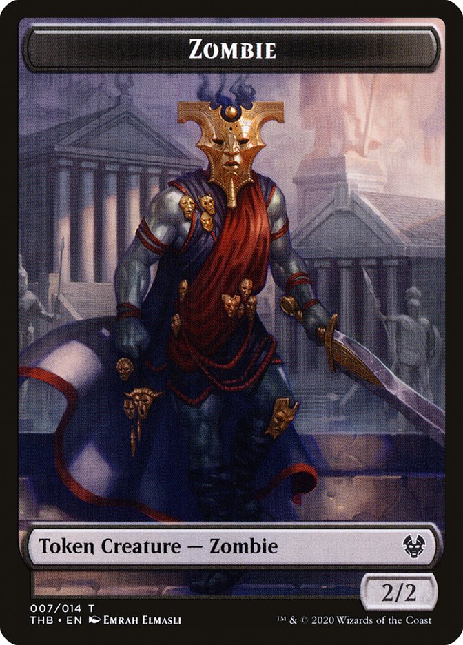 Human Soldier // Zombie Double-Sided Token [Theros Beyond Death Tokens] | Exor Games Truro