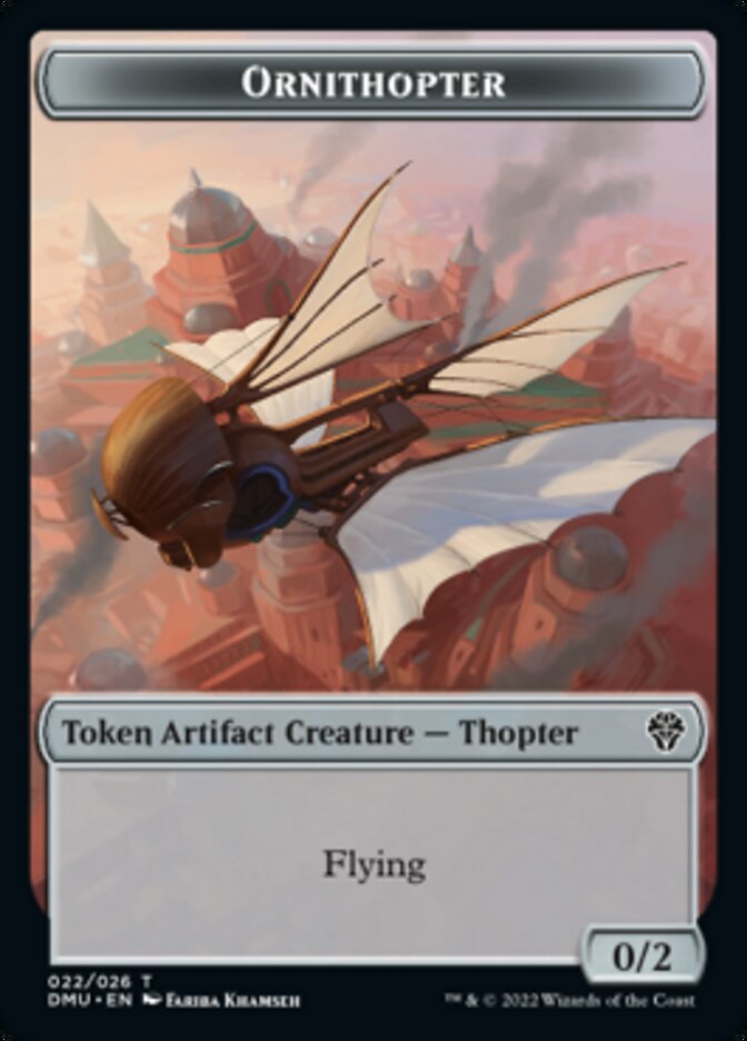 Soldier // Ornithopter Double-Sided Token [Dominaria United Tokens] | Exor Games Truro