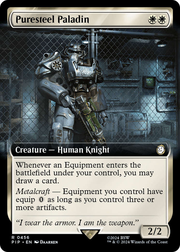 Puresteel Paladin (Extended Art) [Fallout] | Exor Games Truro
