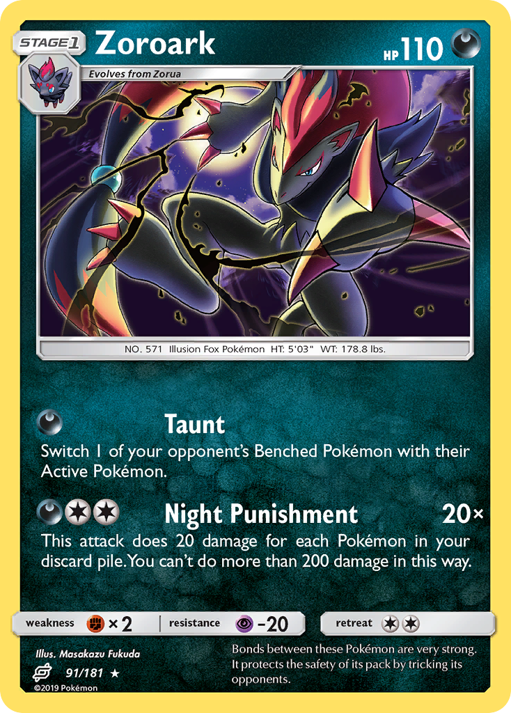 Zoroark (91/181) [Sun & Moon: Team Up] | Exor Games Truro