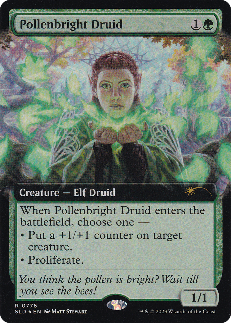 Pollenbright Druid (Extended Art) [Secret Lair Drop Series] | Exor Games Truro