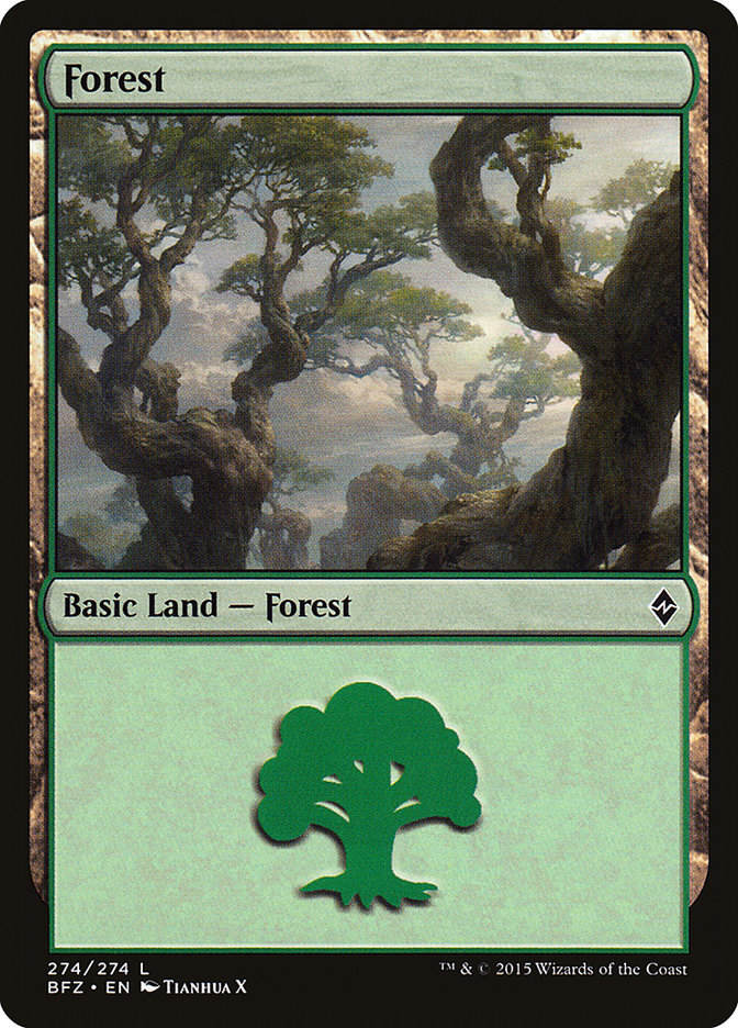 Forest [Battle for Zendikar] | Exor Games Truro