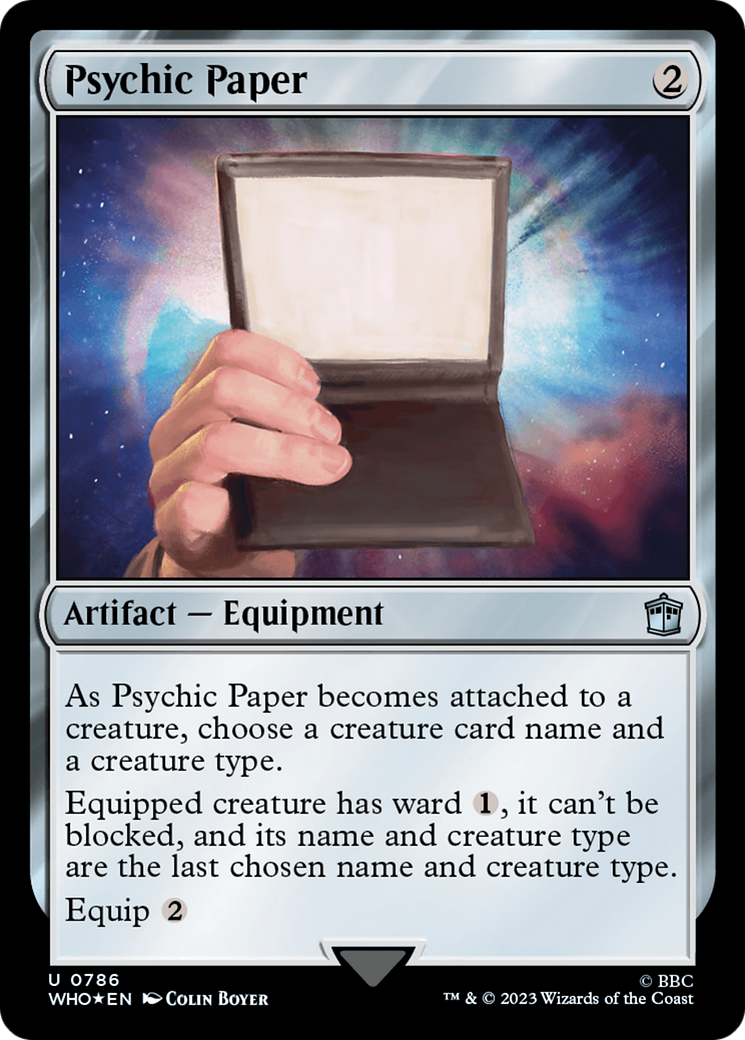 Psychic Paper (Surge Foil) [Doctor Who] | Exor Games Truro