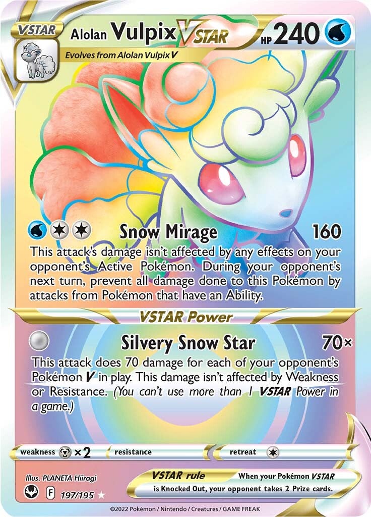 Alolan Vulpix VSTAR (197/195) [Sword & Shield: Silver Tempest] | Exor Games Truro