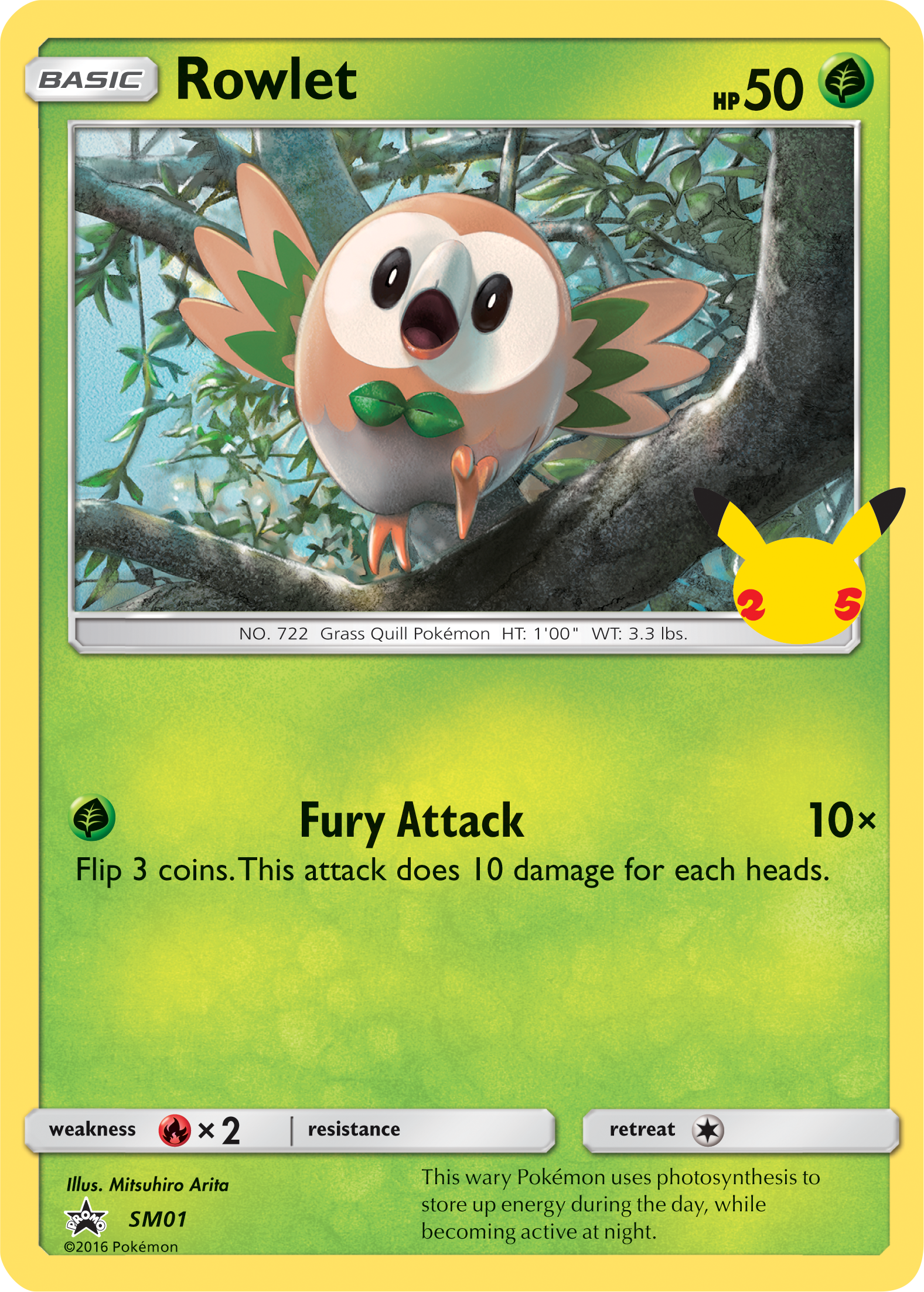 Rowlet (SM01) (Jumbo Card) [First Partner Pack] | Exor Games Truro