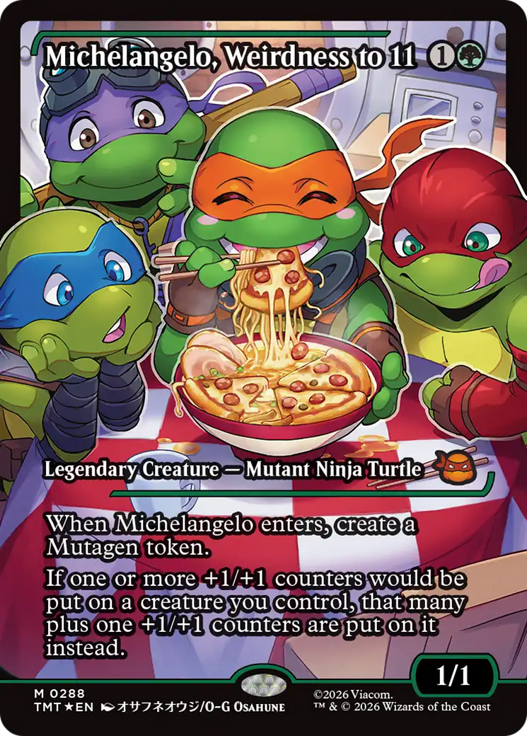 Michelangelo, Weirdness to 11 (Showcase) [Teenage Mutant Ninja Turtles] | Exor Games Truro