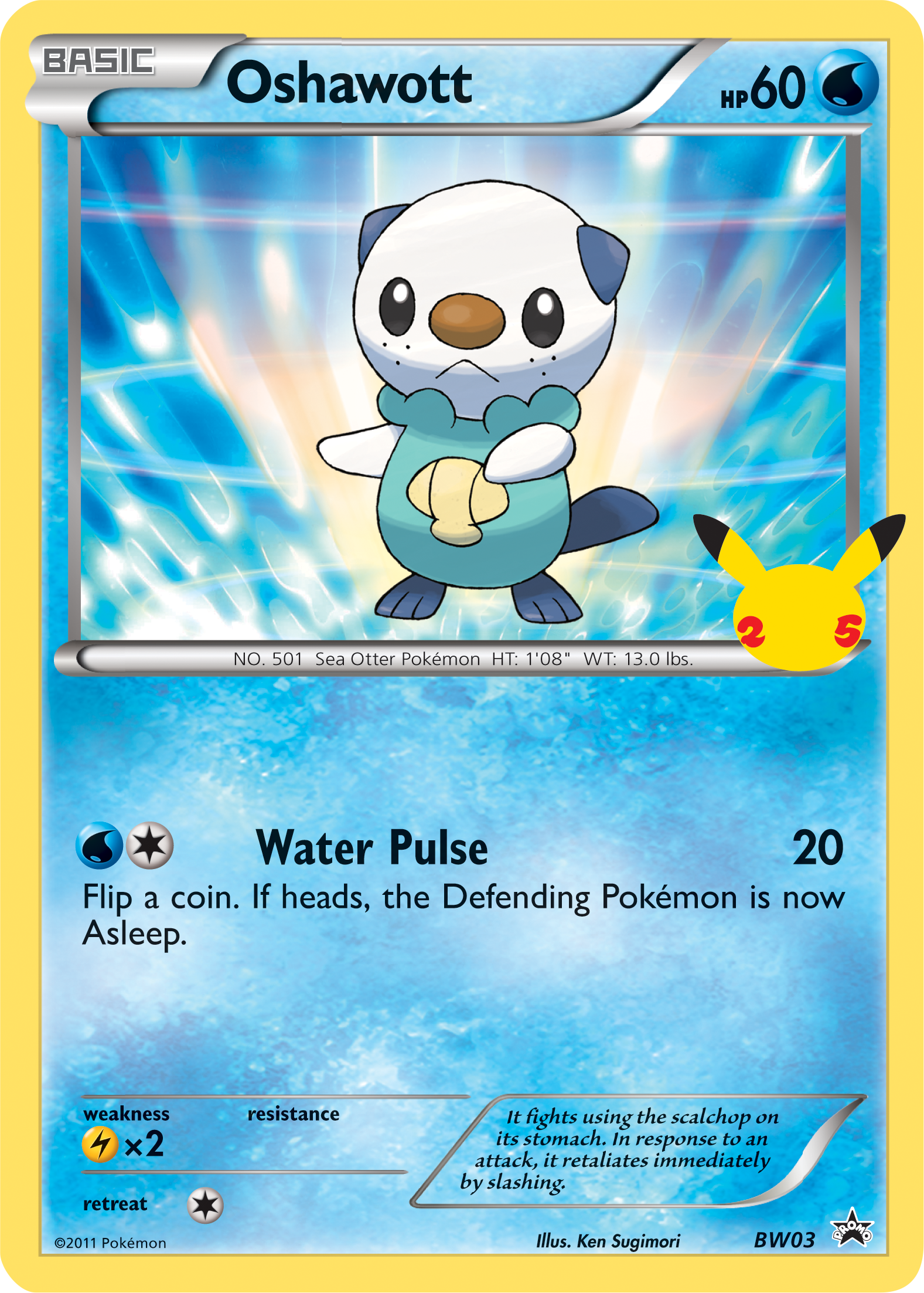 Oshawott (BW03) (Jumbo Card) [First Partner Pack] | Exor Games Truro