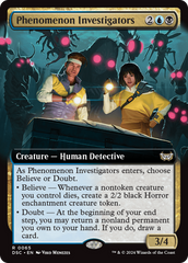 Phenomenon Investigators (Extended Art) [Duskmourn: House of Horror Commander] | Exor Games Truro