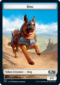 Dog // Griffin Double-Sided Token [Core Set 2021 Tokens] | Exor Games Truro