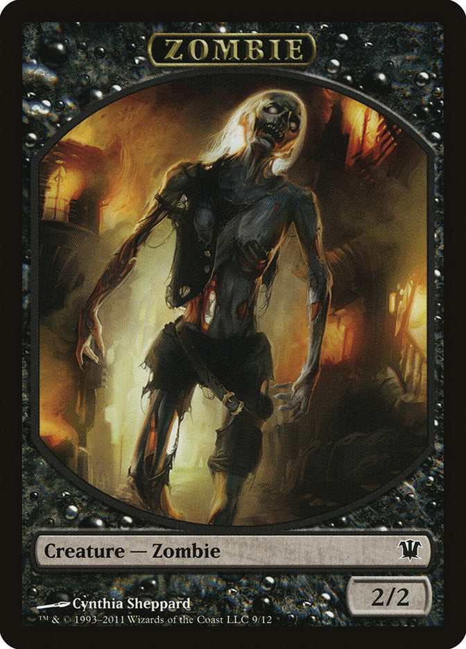 Zombie Token (9/12) [Innistrad Tokens] | Exor Games Truro