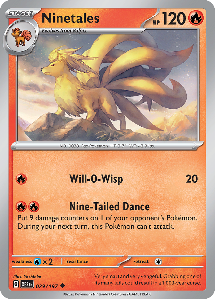 Ninetales (029/197) [Scarlet & Violet: Obsidian Flames] | Exor Games Truro