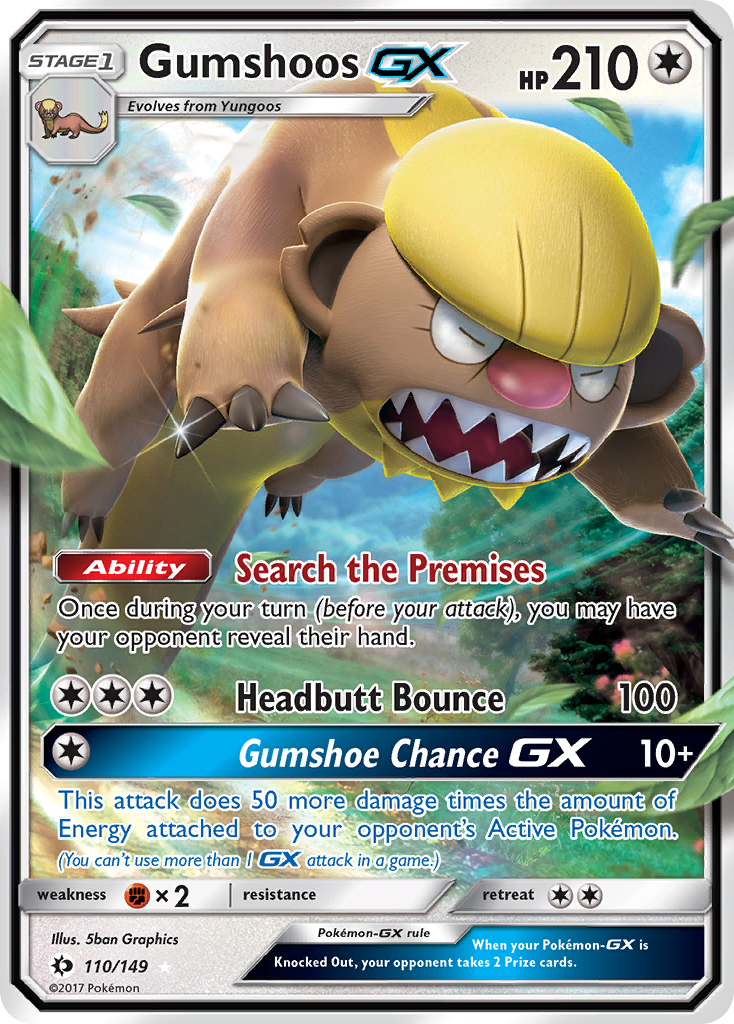 Gumshoos GX (110/149) [Sun & Moon: Base Set] | Exor Games Truro