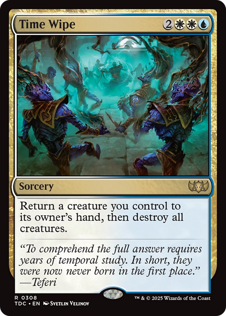 Time Wipe [Tarkir: Dragonstorm Commander] | Exor Games Truro