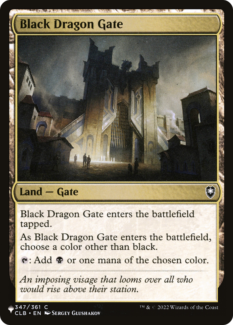 Black Dragon Gate [The List] | Exor Games Truro