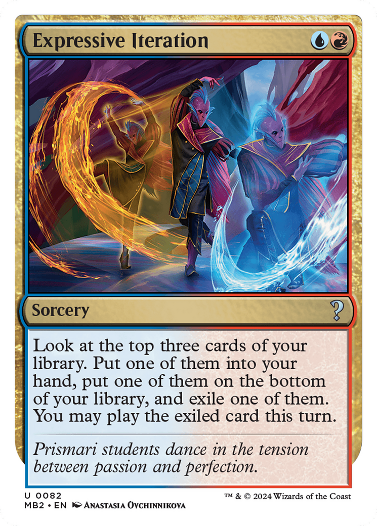 Expressive Iteration (White Border) [Mystery Booster 2] | Exor Games Truro