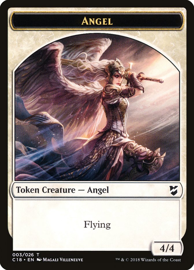 Manifest // Angel Double-Sided Token [Commander 2018 Tokens] | Exor Games Truro