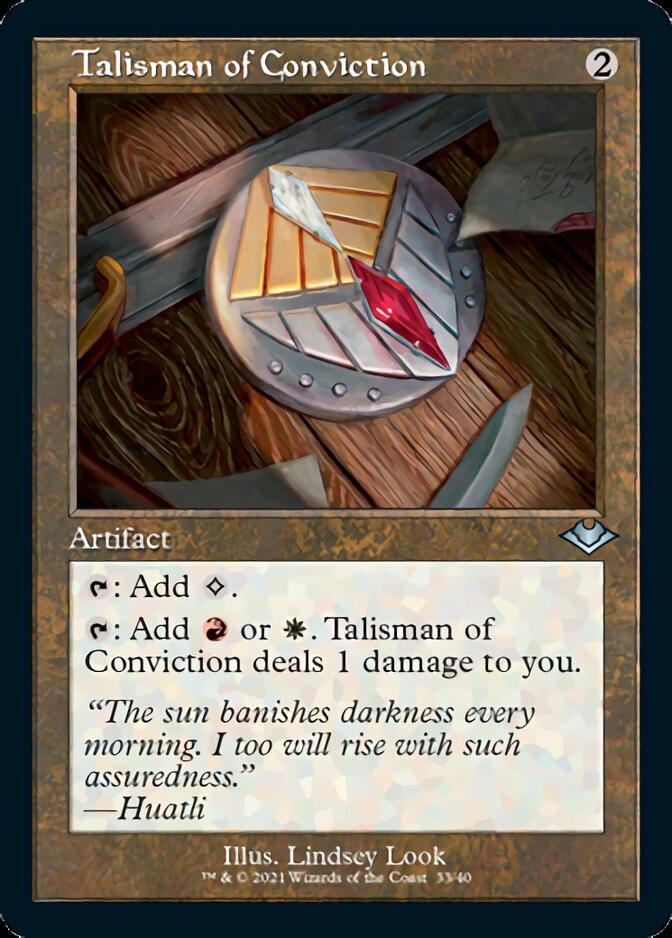 Talisman of Conviction (Retro Foil Etched) [Modern Horizons] | Exor Games Truro