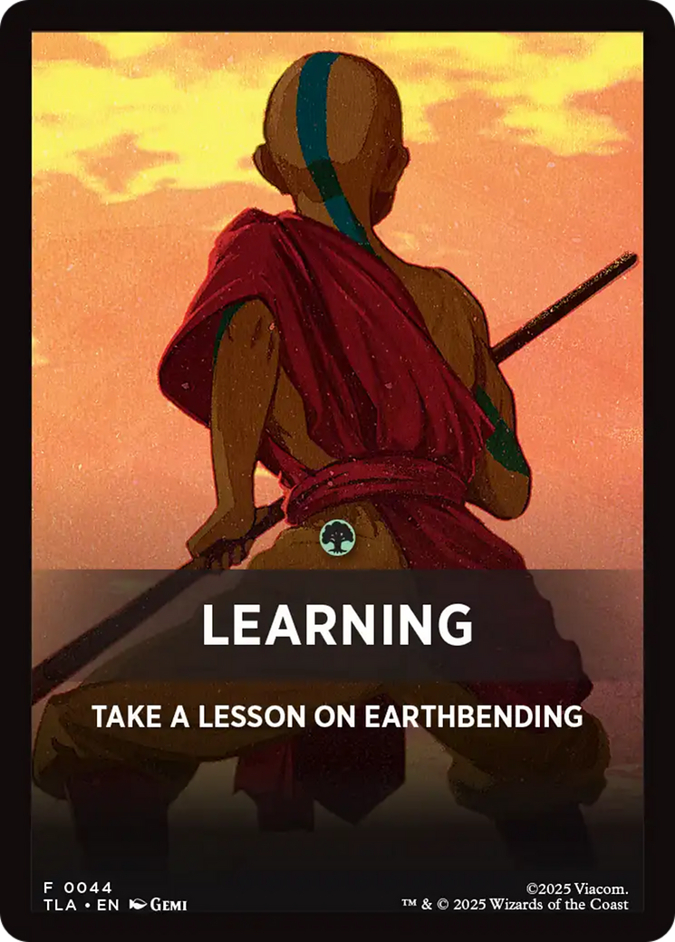 Learning Theme Card [Avatar: The Last Airbender Tokens] | Exor Games Truro