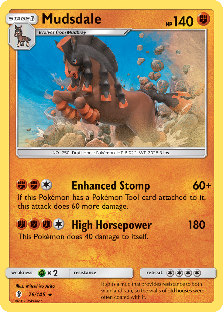 Mudsdale (76/145) [Sun & Moon: Guardians Rising] | Exor Games Truro