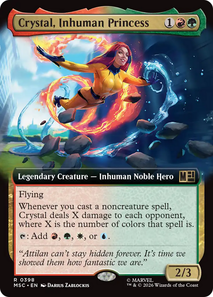 Crystal, Inhuman Princess (Extended Art) [Marvel Super Heroes Commander] | Exor Games Truro