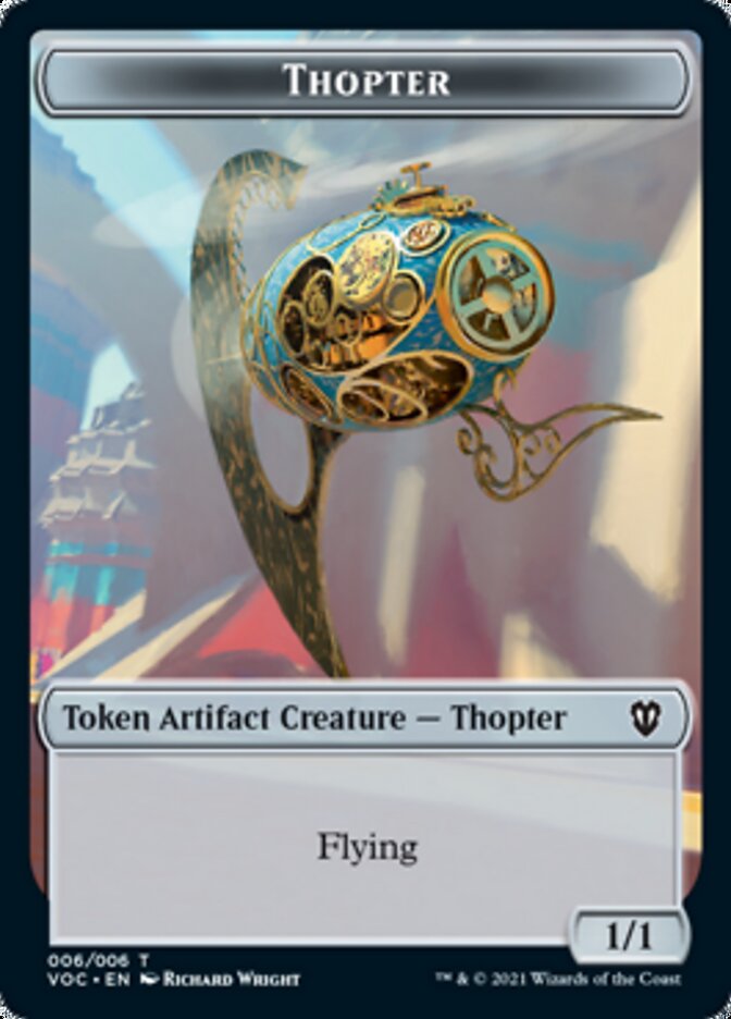 Spirit (003) // Thopter Double-Sided Token [Innistrad: Crimson Vow Commander Tokens] | Exor Games Truro