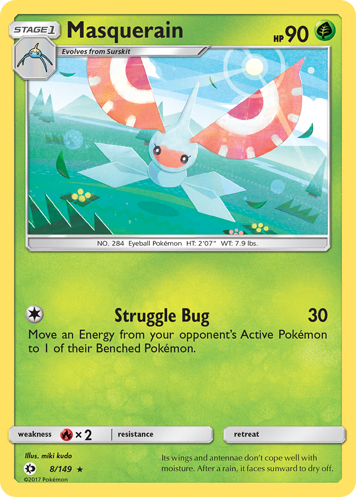 Masquerain (8/149) [Sun & Moon: Base Set] | Exor Games Truro